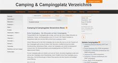 Desktop Screenshot of camping-tipps.net